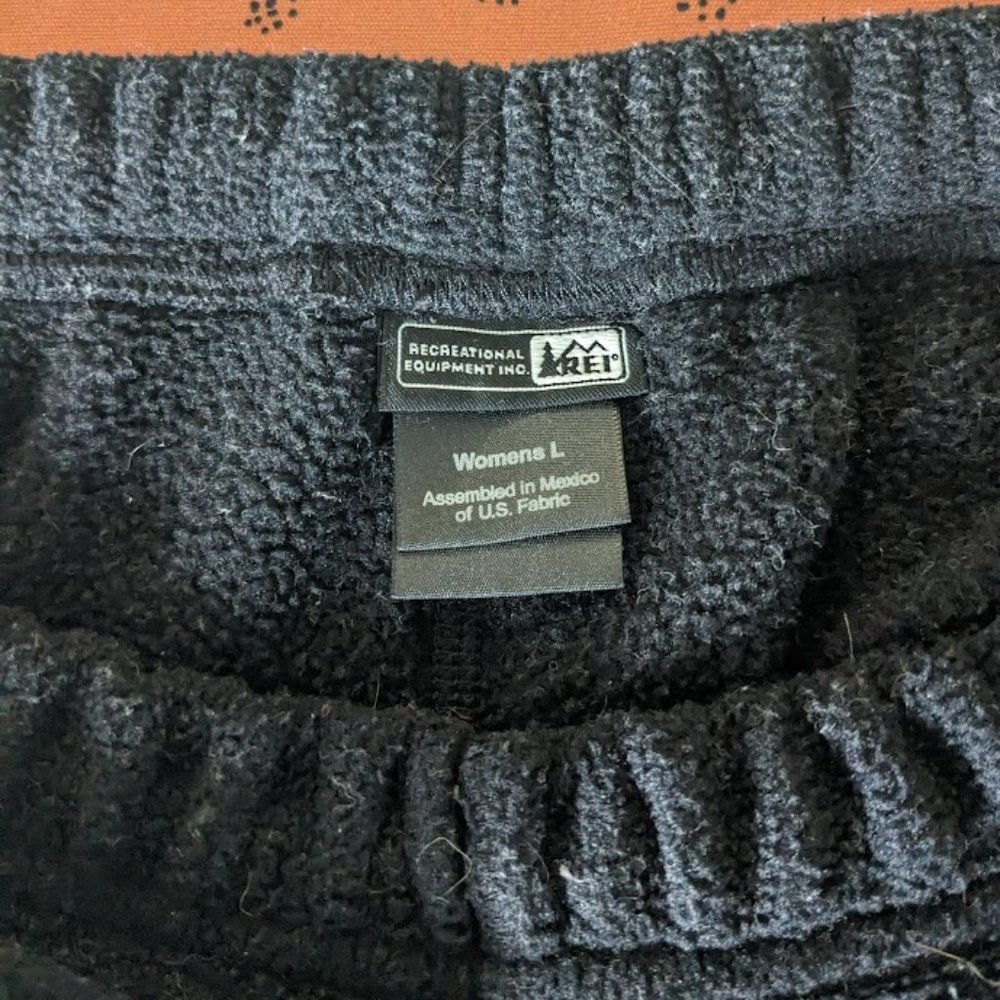 Black REI Fleece Pants - Womens - Large